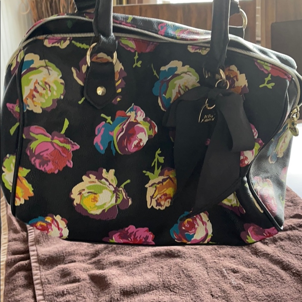 Betsy Johnson Floral Handbag